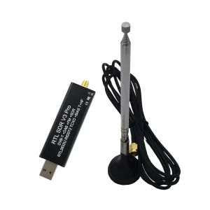 RTL-SDR V3 Pro USB Radio Qəbuledicisi – RTL2832U + R820T2 SDR, HF/VHF/UHF Dəstəyi